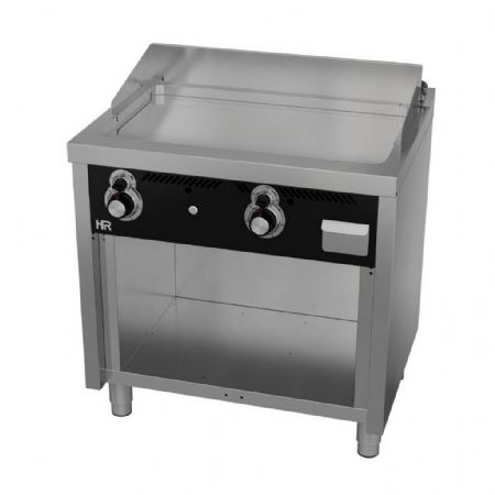 Plaque à snacker pro profondeur 600 Gaz sur meuble 18 kW - Hr Fainca - FT6008ECR