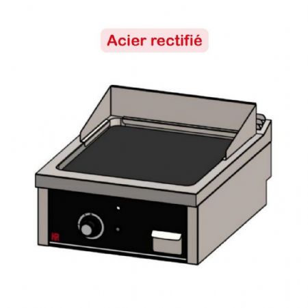 Plaque à snacker pro profondeur 750 Gaz à poser surface lisse 16 kW - Hr Fainca - FT7506S
