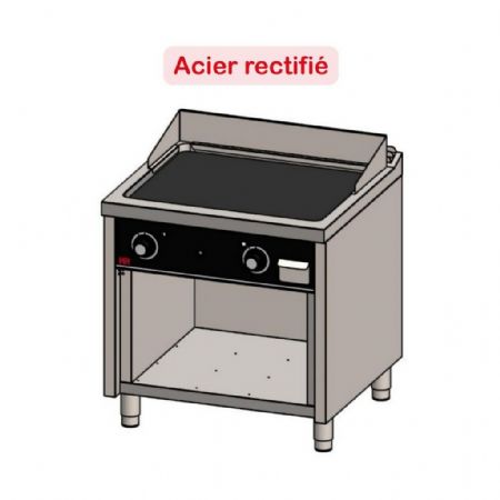 Plaque à snacker pro profondeur 750 Gaz 24 kW - Hr Fainca - FT7508E