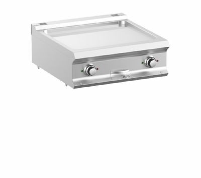 Plaque  snacker lectrique  poser surface lisse chrome 630x540mm - Profondeur 700mm