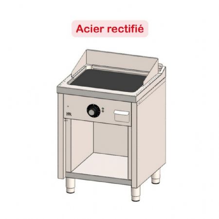 Plaque à snacker pro profondeur 600 Triphasé 6300 kW - Hr Fainca - FTE6006E