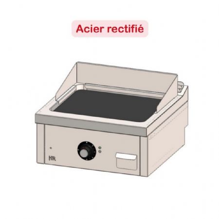 Plaque à snacker pro profondeur 600 à poser Monophasé 6300 kW - Hr Fainca - FTE6006S