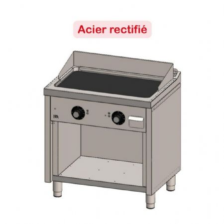 Plaque à snacker pro profondeur 600 Triphasé 7800 kW - Hr Fainca - FTE6008E