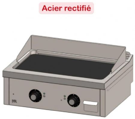 Plaque à snacker de table professionnelle électrique en acier rectifié 7,8 kW - 800x600x410 mm