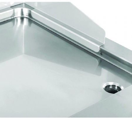 Plaque à snacker de table professionnelle électrique chromée 7,8 kW - 800x600x410 mm