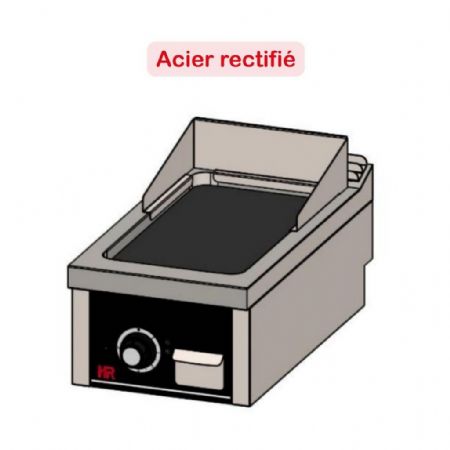 Plaque à snacker pro profondeur 750 à poser Triphasé 4500 kW - Hr Fainca - FTE7504S