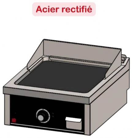 Plaque à snacker de table professionnelle électrique en acier rectifié 6,6 kW - 600x750x410 mm