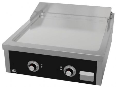 Plaque à snacker de table professionnelle électrique chromée 15 kW - 800x930x410 mm