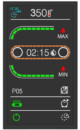 Four convoyeur gaz professionnel 330 pizzas/h bande largeur 1000 mm - Diamond - FTGV100/130-NT