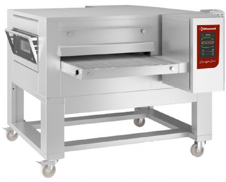 Four professionnel convoyeur gaz 155 pizzas par heure bande largeur 650 mm - Diamond Promo - FTGV65/110-NT