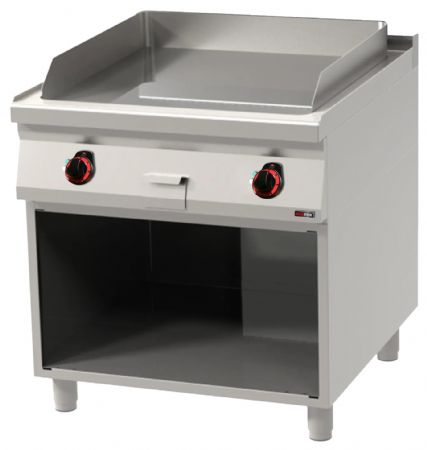 Plaque à snacker en acier sablé triphasé 12 kW - Redfox - FTH 90/80 E