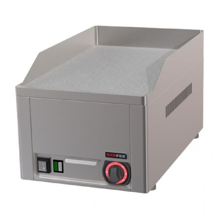 Plaque à snacker électrique de comptoir surface lisse en chrome avec 1 zone Monophasé