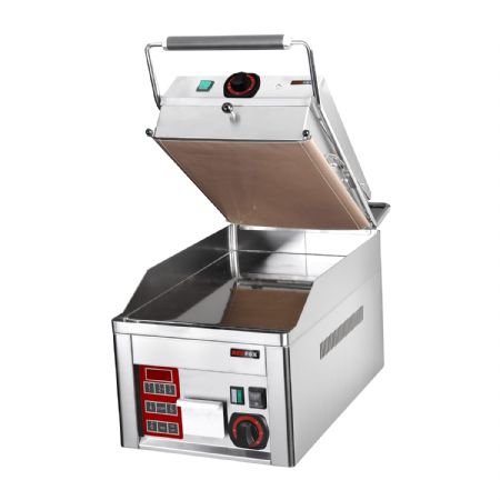 Plaque de cuisson lectrique lisse chrome - 670x395x482