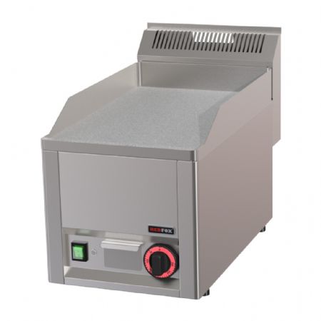 Plaque à snacker électrique de comptoir surface plane en chrome longue durée alimentation monophasé