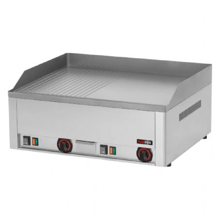 Plaque à snacker électrique de comptoir mixte réglage jusqu’à 300°C - 6 kW
