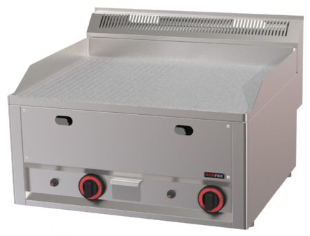 Plaque à snacker lisse/rainurée à gaz 8 kW - Redfox - FTHRC 60 GL