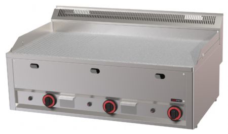Plaque à snacker lisse/rainurée à gaz 12 kW - Redfox - FTHRC 90 GL - CD