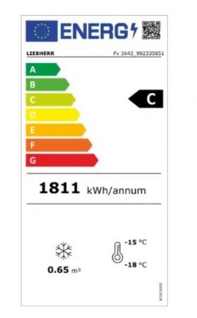 Cong�lateur vertical blanc 1 porte vitr�e - 365L