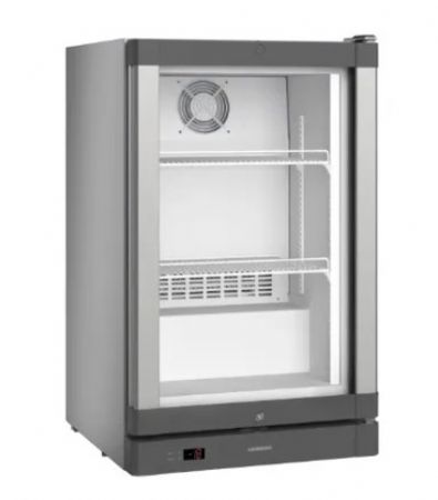 Cong�lateur petit volume inox 1 porte vitr�e - 93L