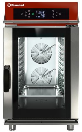 Four professionnel électrique avec auto-nettoyage commandes digitales GN1/1 - Diamond Promo - FVS10-711/CTD