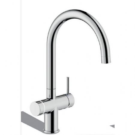Robinetterie professionnelle plonge cuisine 5 voies mélangeur d'eau et trou de passage 50 mm - Cosmetal - G100CHWG