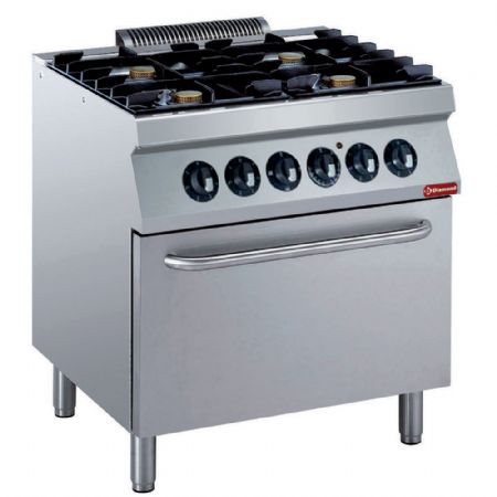 Founeau 4 feux 55 kW four lectrique GN 2/1