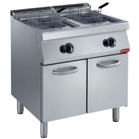 Friteuse gaz 2 cuves en Y 2x15 L puissance 24080 kW - Diamond Gold - G17/F30A8-N