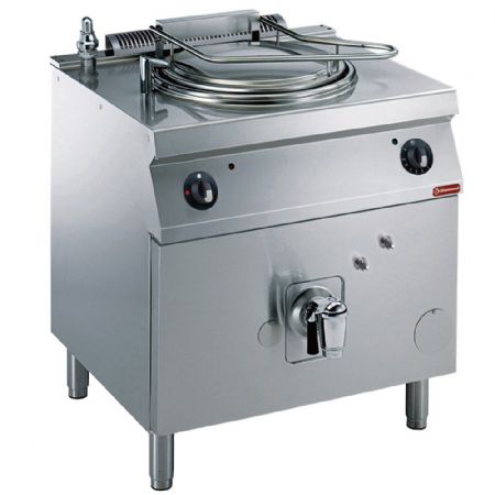Marmite électrique ronde gaz, 60 litres, chauffage indirect, sur meuble - Diamond - G17/M60I8-N