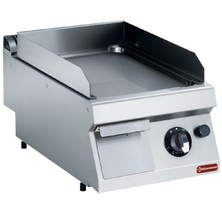 Plaque à snacker pro profondeur 700 gaz lisse - Diamond - G17/PL4T-NE