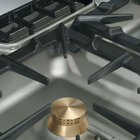 Fourneau 2 feux 1 taque coup de feu four gaz GN 2/1 armoire neutre