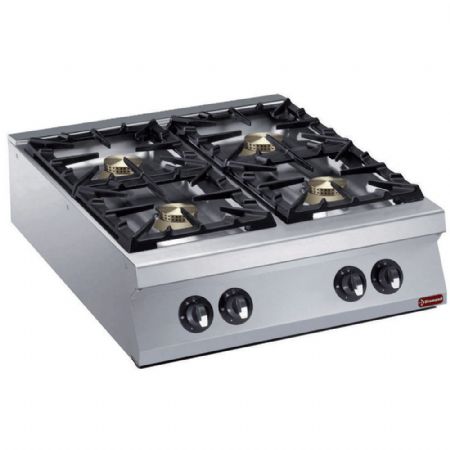 Fourneau profondeur 900 4 brûleurs gaz - Diamond - G22/4B8TPW-N