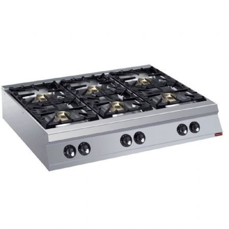 Fourneau profondeur 900 6 brûleurs gaz - Diamond - G22/6B12TPW-N