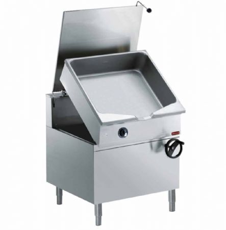 Sauteuse gaz basculante, cuve Duomat 80 litres, sur meuble - Diamond - G22/BM8C-N