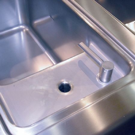 Cuiseur à pâtes pro profondeur 900 gaz, 2 cuves GN 1/1, sur meuble, 40 litres par cuve - Diamond - G22/CPA8-N
