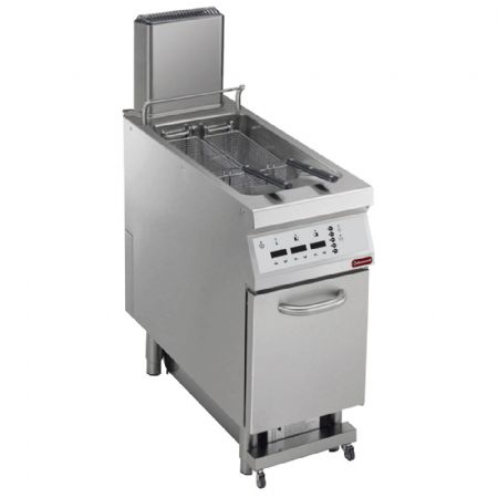 Friteuse cuisine pro profondeur 900 gaz 1 cuve en Y 23 litres sur meuble Digit - Diamond - G22/F23CEHA4-S