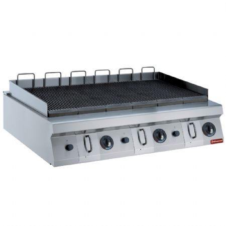 Grill pierre de lave profondeur 900 Gaz 1200x900x250(320) mm - Diamond Promo - G22/GPLP3-HP