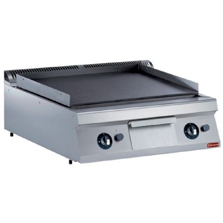 Plaque à snacker pro profondeur 900 gaz lisse 2 zones de cuisson - Diamond - G22/PL8T-NE
