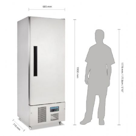 Armoire réfrigérateur positive professionnelle 1 porte 440 L - Polar - G590