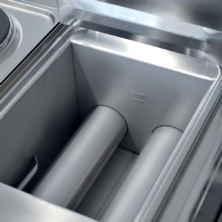 Friteuse cuisine pro profondeur 600 Gaz, 1 cuve 8 litres -Top - Diamond Promo - G60/F8-3T-N