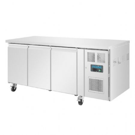 Table négative 417 L 3 portes avec roulettes blocables - Polar - G600