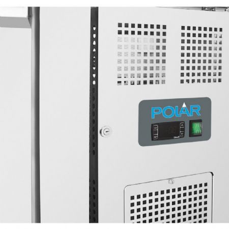 Table négative 417 L 3 portes avec roulettes blocables - Polar - G600