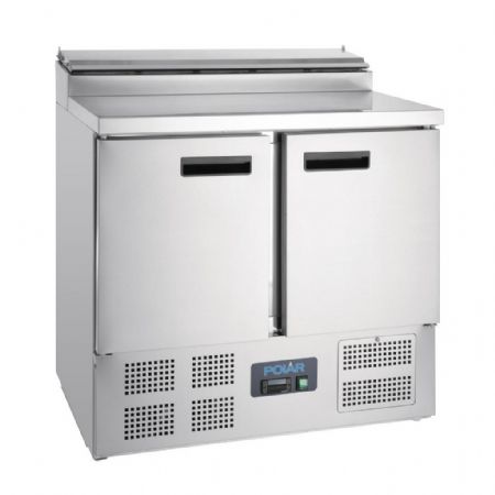 Saladette réfrigérée positive avec couvercle et capacité 5 x GN 1/6 - Polar - G604