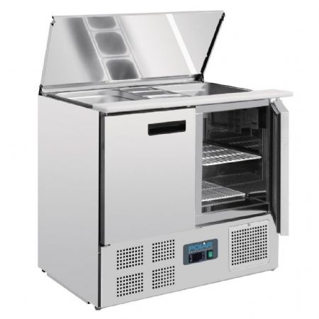Saladette réfrigérée positive 240 L 2 x GN 1/1 et 3 x GN 1/6 - Polar - G606