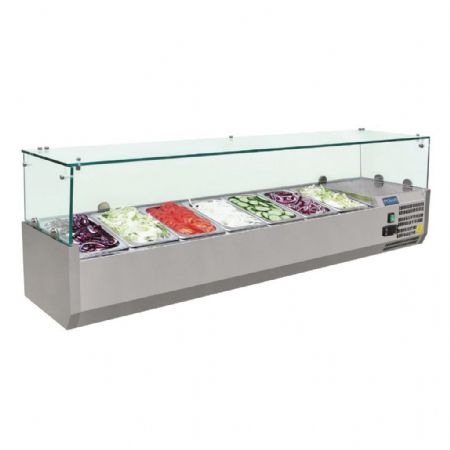 Saladette à Poser avec capacité 7 x GN 1/4 positive - Polar - G609