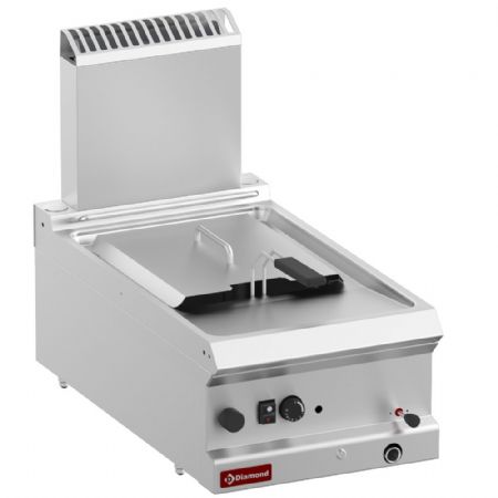 Friteuse cuisine pro profondeur 700 Gaz 1 cuve de 9 litres - Top - Diamond - G7/F124T-N