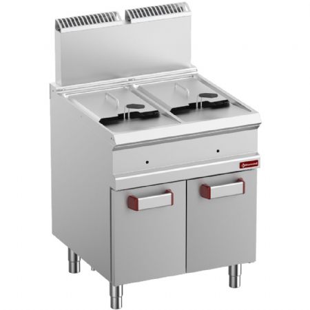 Friteuse professionnelle gaz 2 cuves 14 litres - Diamond Promo - G7/F28A7-N Friteuse professionnelle gaz 2 cuves 14 litres - Diamond Promo - G7/F28A7-N