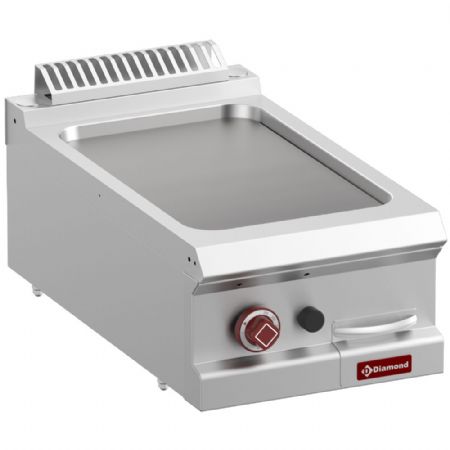 Plaque à snacker pro profondeur 700 gaz lisse - Diamond - G7/PL4T-N