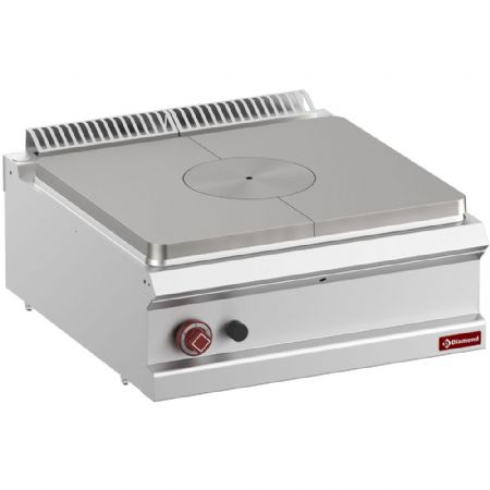 Fourneau profondeur 700 Cuisinière taque coup de feu gaz - Top Gaz 1 brûleur - Diamond - G7/T7T-N