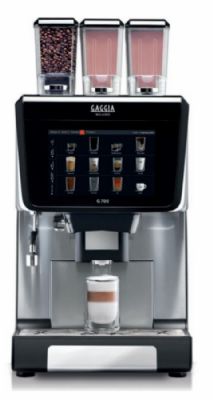 Machine à café G700 1 moulin + 2 bacs solubles + lait frais