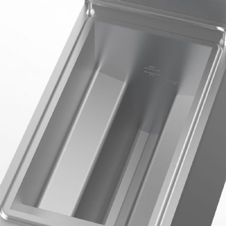 Friteuse cuisine pro profondeur 900 gaz 1 cuve Y 21 litres sur meuble fermé - Diamond - G9/F21A4-NY